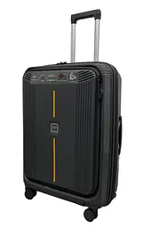 Валіза середня Airtex 647 поліпропілен M Сірий