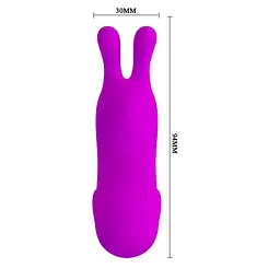 Вібратор на палець Pretty Love Finger Bunny 9.4 см фіолетовий - мініатюра 4