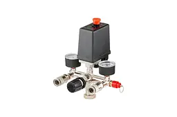 Прессостат реле тиску для компресора в зборі Intertool 2 виходу PT-9094 - мініатюра 4