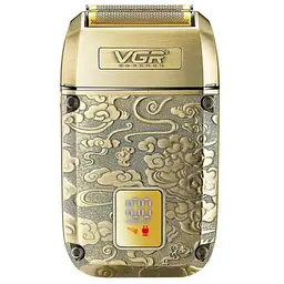 Електробритва VGR V-336, шейвер, потрійне лезо, LED display, металева, Box
