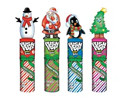 Льодяник на паличці Push Pop Topper Christmas Lollipop Santa 14г - мініатюра 3