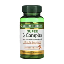 Вітамін Nature's Bounty Комплекс вітамінів B з фолієвою кислотою та вітаміном С, (NRT-13168)