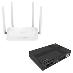 Комплект ДБЖ VIA Energy Mini UPS + бездротовий маршрутизатор Ruijie RG-EW1200 (99-00013435) - мініатюра 1