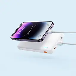 Універсальна мобільна батарея Baseus Airpow 20W 10 000 mAh білий PPQD090002 - мініатюра 6