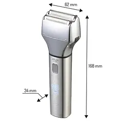 Тример для бороди, носа, вух та гоління Adler AD 2950, 4 в 1, водозахищений IPX6, із дисплеєм - мініатюра 8