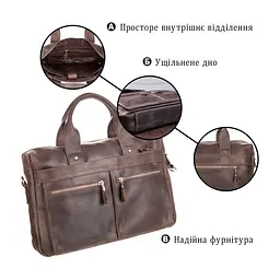 Сумка Shvigel Коричнева (11020) - мініатюра 4