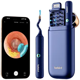 Прилад для видалення вушної сірки (отоскоп) Xiaomi Bebird EarSight Plus (D39R) Blue