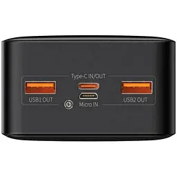 Портативна батарея Baseus Bipow Digital Display 30000 mAh 20W PPDML-N01 Black - мініатюра 8