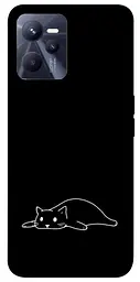 TPU чехол Demsky Lazy cat для Realme C35