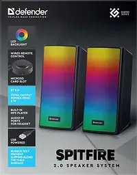 Акустика Defender Spitfire 6W Black (65047) (7191283) - мініатюра 8