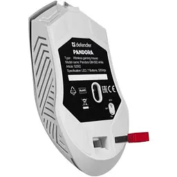 Комп'ютерна мишка Defender Pandora GM-502 LED Wireless White (52502) - мініатюра 5