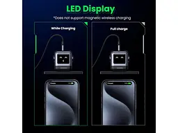 Мережевий зарядний пристрій UGREEN Nexode RG 65 W GaN Charger (25685B) - мініатюра 9