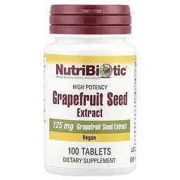 Грейпфрутові кісточки (GSE) Grapefruit Seed Extract (GSE) 125 mg 100 таблеток Nutribiotic vit0006085