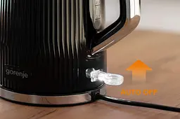 Електрочайник Gorenje 1.7 л Strix-контроль чорний матовий kuh0015400 - мініатюра 7