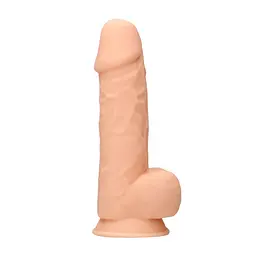 Фалоімітатор RealRock With Balls, 21.6 см (тілесний)