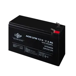 Акумулятор AGM LPM 12V - 7.2 Ah - мініатюра 4