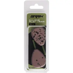 Грузило Brain In-Line Flat Lead 84g 2шт/уп Brown - мініатюра 2