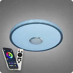 Люстра світлодіодна 517 Dlight RGB з пультом і колонкою 80Вт Білий (02167) - мініатюра 4