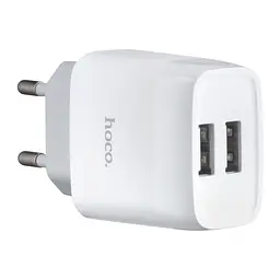 МЗП Hoco C73A Glorious dual port charger ( EU ) White