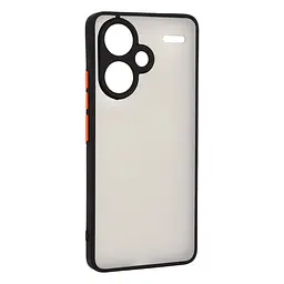 Чехол-накладка для Xiaomi Redmi Note 13 Pro+ 5G, Frosted Matte, черный, противоударный чехол с защитой всего корпуса, термополиуретан TPU + поликарбонат PC, ArmorStandart (ARM71838)