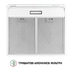 Витяжка плоска Perfelli PL 6144 W LED - мініатюра 7