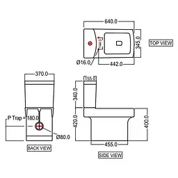 Чаша унітазу для підлоги Jaquar Fonte FNS-WHT-40751P180UFSM з сидінням Soft Close, Білий - мініатюра 3