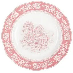 Тарілка Modern Style Вінтаж 22 см рожева (823-053)