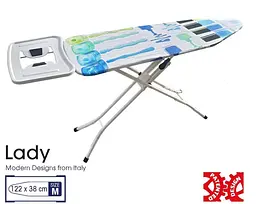 Дошка для прасування Casa Si Lady 122x38 White/Blue Laquer (CS93574R267) - мініатюра 2