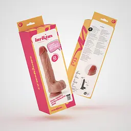 Фалоімітатор Crushious Inviktus 8.5" 22 см (тілесний) - мініатюра 21