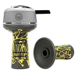 Чаша для кальяну Gusto Bowls Alien BLACK Glaze жовтий - мініатюра 2