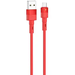 USB Cable Hoco U82 Cool Grace MicroUSB Red 1m