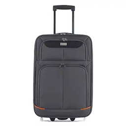Валіза мала для ручної поклажі Semi Line 20 дюймів (S) дюймів (S) Polyester Grey/Orange Lines (T5754-1) - мініатюра 2