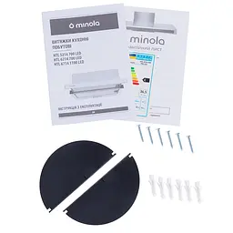 Витяжка телескопічна MINOLA HTL 6214 WH 700 LED - мініатюра 13