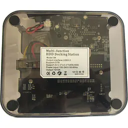 Зовнішня кишеня Dynamode 2*HDD 2,5"/3,5" SATA /IDE/SSD - USB3.0, 2 x USB 2.0, SD/TF/M2 (DM-CAD-S8) - мініатюра 4