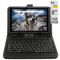 Планшет-телефон Adronix NexVi PRO 8 LTE 3/64 Black + Чохол-клавіатура - мініатюра 2