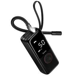 Автомобільний насос HOCO ZP18 Enlighten portable smart air pump Black (6942007673303) - мініатюра 3