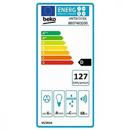 Витяжка телескопічна Beko HNT61310X - мініатюра 5