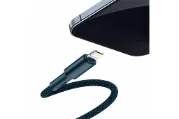 Кабель Baseus High Density Braided Fast Charging Cable Type-C to Lightning PD 20W 1m CATLGD-03 Blue - мініатюра 4
