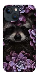 Чохол Demsky Єнот у квітах для Apple iPhone 13 mini (5.4)