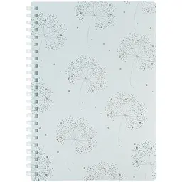 Блокнот на пруж. А5 80арк. кліт. пласт. обкл. "Flower Sym 4" №8033-8-A/Axent/ - мініатюра 1