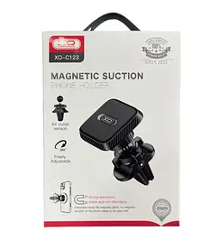 Холдер XO C123 Air outlet square magnetic Чорний - мініатюра 2