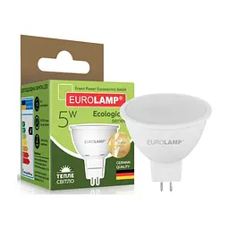 Лампочка Eurolamp LED SMD MR16 5W GU5.3 3000K 220V (LED-SMD-05533(P))