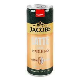Напій молочний з кавою Jacobs Icepresso Latte з/б, оригінал, 250 мл