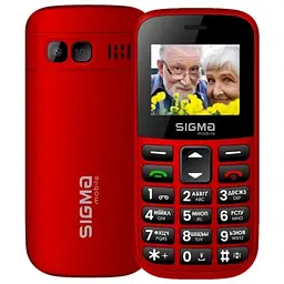Мобільний телефон mobile Comfort 50 Easy Type-C, Red Sigma teh0020346