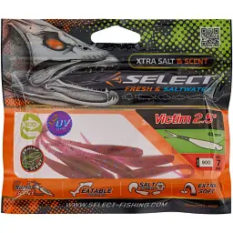Силікон Select Victim V-Tail 2.5" #900 (7 шт/уп) - мініатюра 2