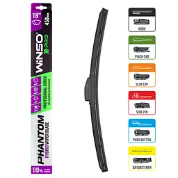 Щітка склоочисника гібридна Winso Pro Phantom 18/450 мм (118450) - мініатюра 3