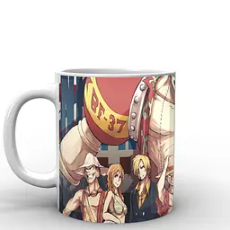 Кухоль GeekLand Великий куш One Piece всі персонажі OP.02.003 330 мл білий - мініатюра 3