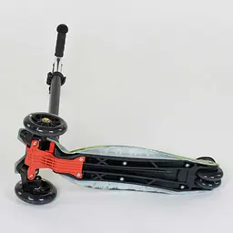 Самокат Best Scooter 59х17х26 см Зелено-чорний 000231415 - мініатюра 2