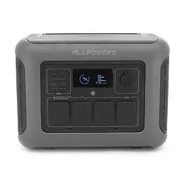 Портативна зарядна станція ALLPOWERS R1500LITE 1600W, 1056Wh LiFePO4, APP Control, Wi-Fi, Bluetooth, MPPT 650w Max - мініатюра 1