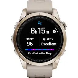 Смарт-годинник Garmin Epix Pro [Gen 2] Sapphire Edition 42mm Soft Gold with Light Sand Band [010-02802-10] [86536] - мініатюра 2